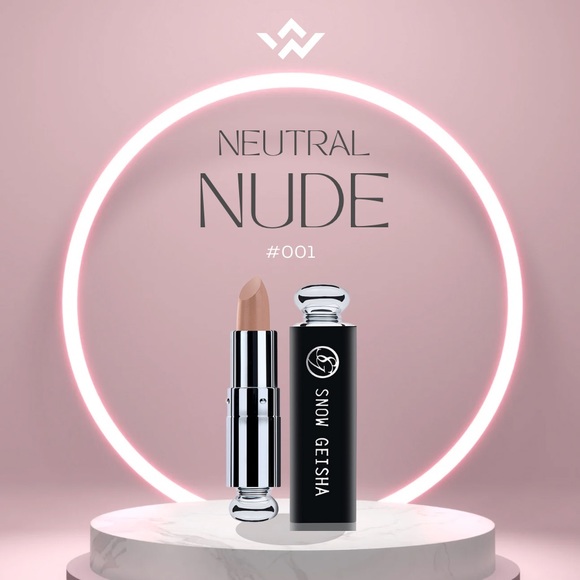 NWT Snow Geisha Skincare Luxury Lipstick, NUDE - Picture 3 of 4